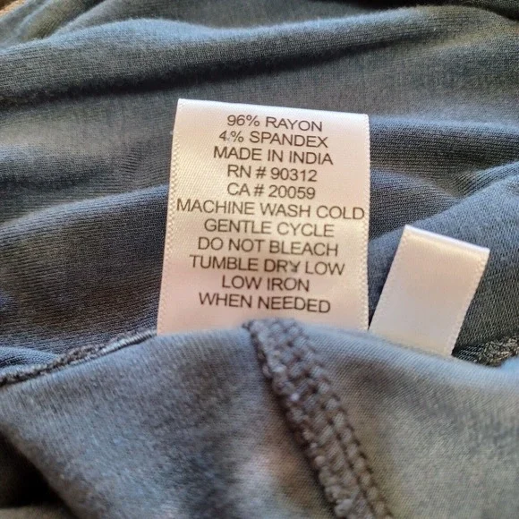 Parsley & Sage Women's Large Cowl Neck Crossover Hem Boho Long Sleeve Knit Tunic - Picture 9 of 10